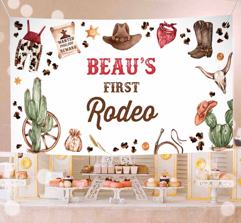 Cowboy Kids Birthday Party, Gable Box Labels Wild West Cowboy Rodeo Kids Birthday Party, Southwestern Ranch Kids Birthday Party