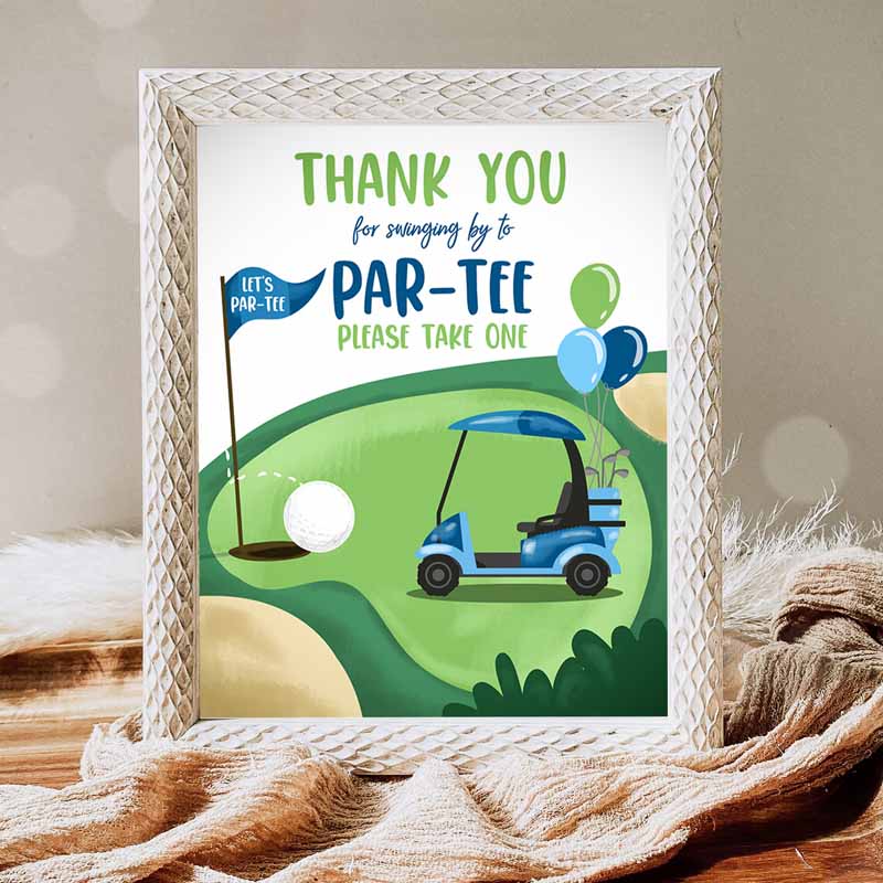 Golf Kids Birthday Party, Favor Sign, Golf Kids Birthday, Favors Party, Decor Par-tee Decorations Golfing Party, Hole in One