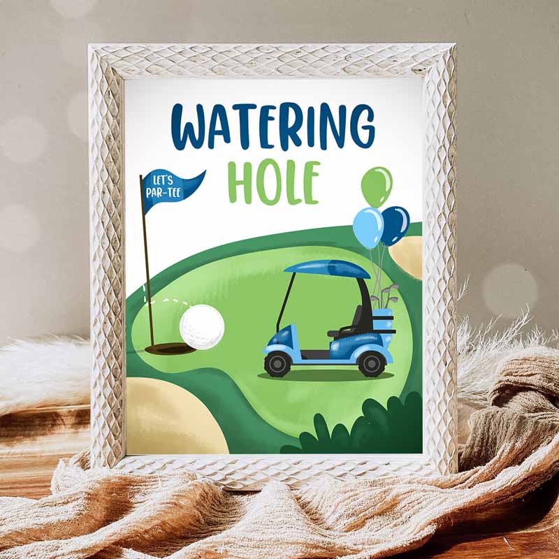 Watering Hole Kids Birthday, Drink Table Golf Kids Birthday Party, Decor Par-tee Decorations Golfing Hole in One Drinks