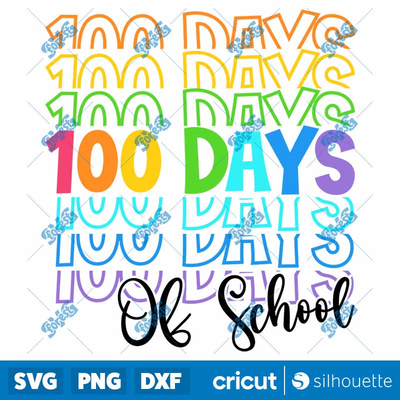 100 Days Of School SVG