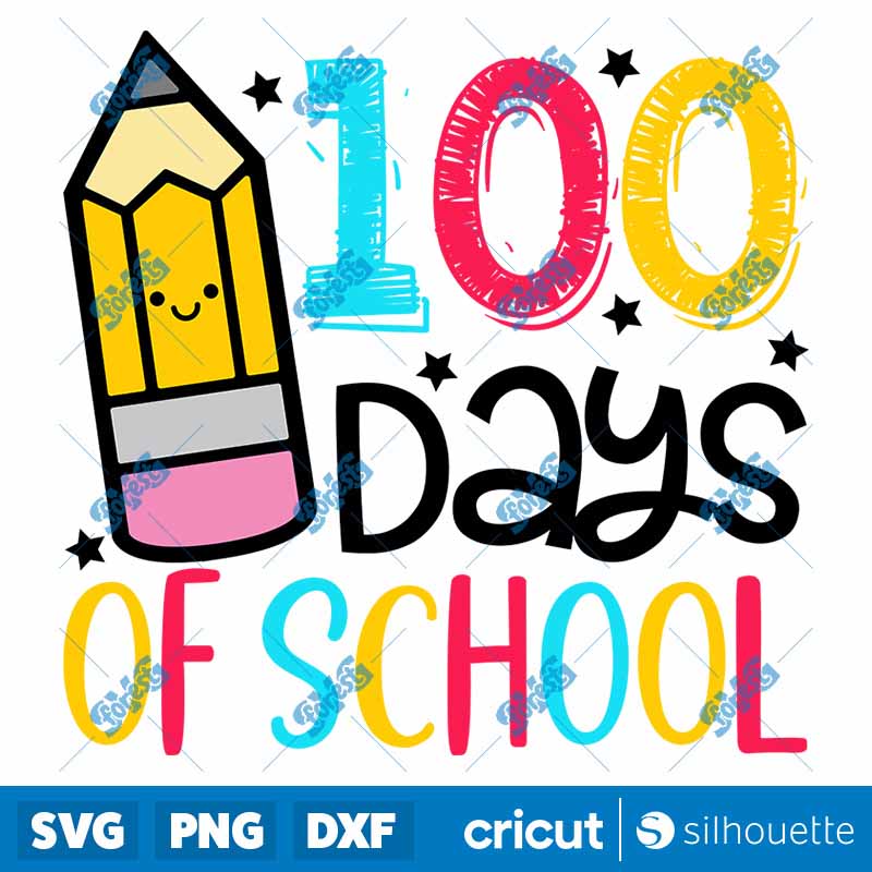 100 Days Of School SVG