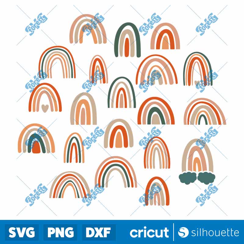 20 Cute Rainbows SVG