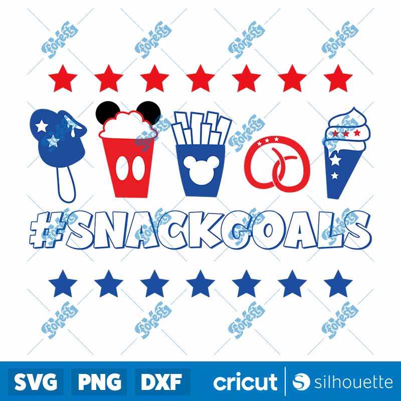 4th of July Snack Goals SVG