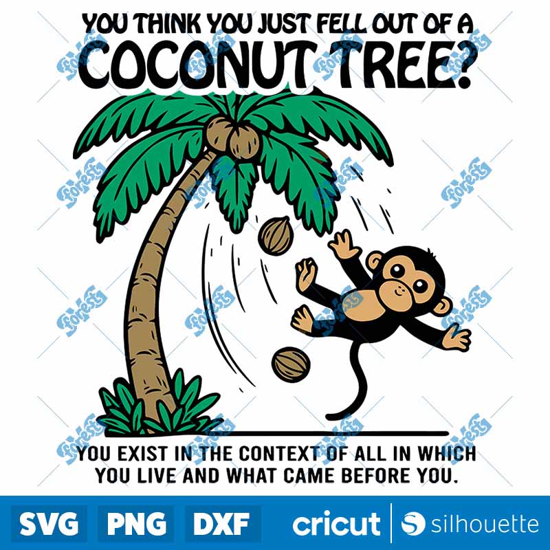 A Coconut Tree Monkey Meme
  Harris 2024 SVG