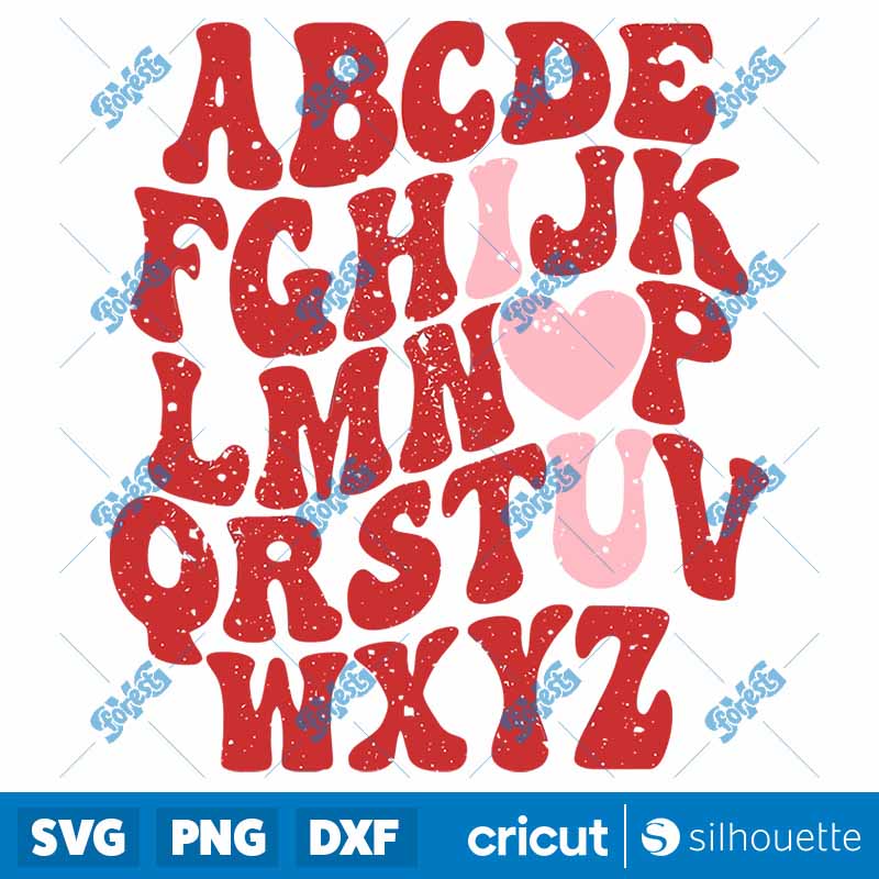 Abc I Love You SVG