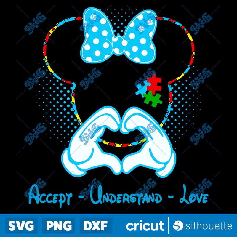 Accept Understand Love SVG