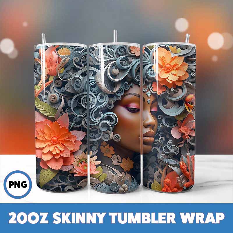 African American Black Girls
  Tumbler Wrap