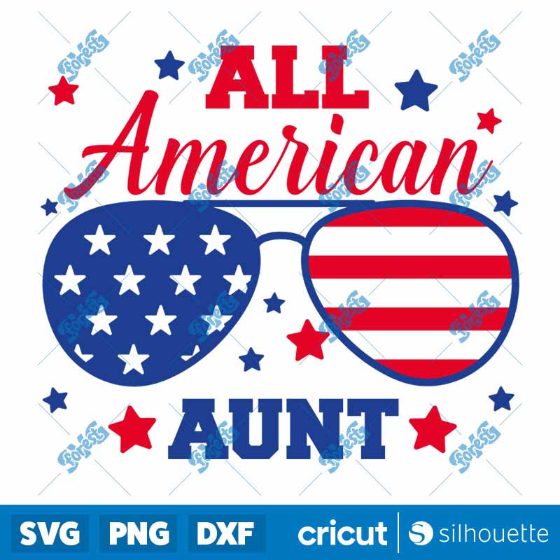 All American Aunt SVG