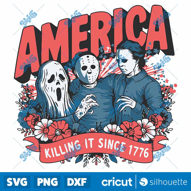 America Killing It Since 1776
  Horror Characters SVG