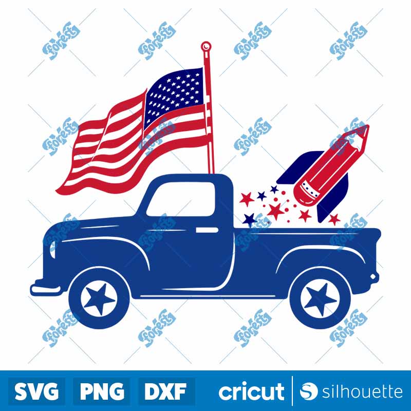 America Truck SVG