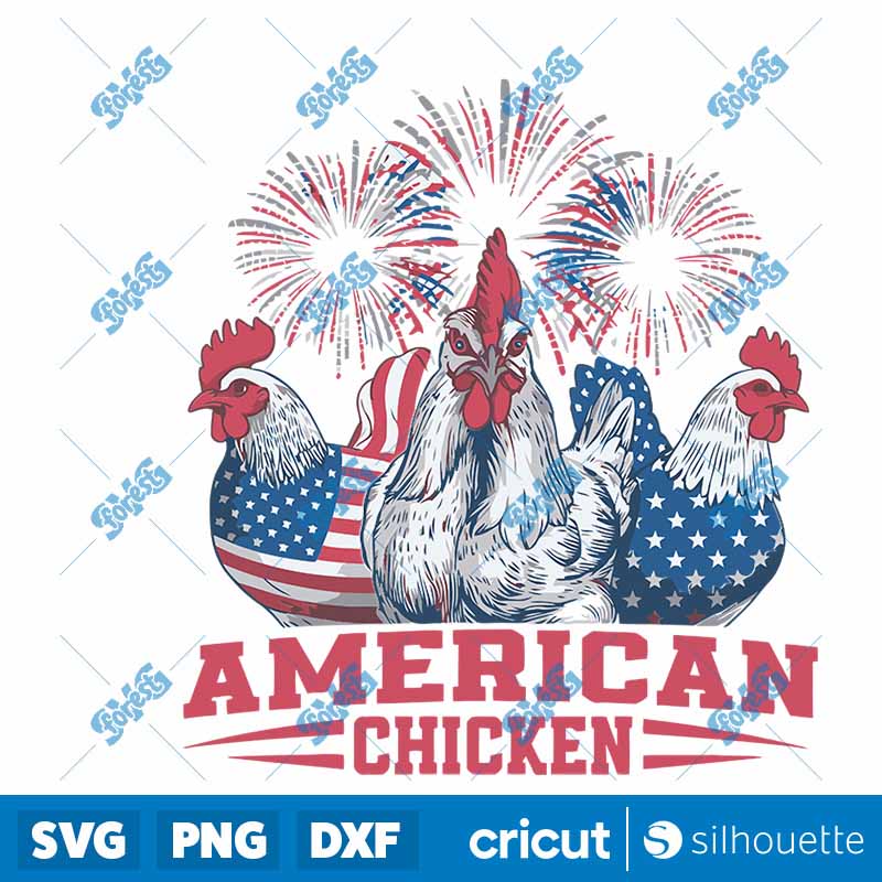 American Chicken USA Fireworks
  SVG