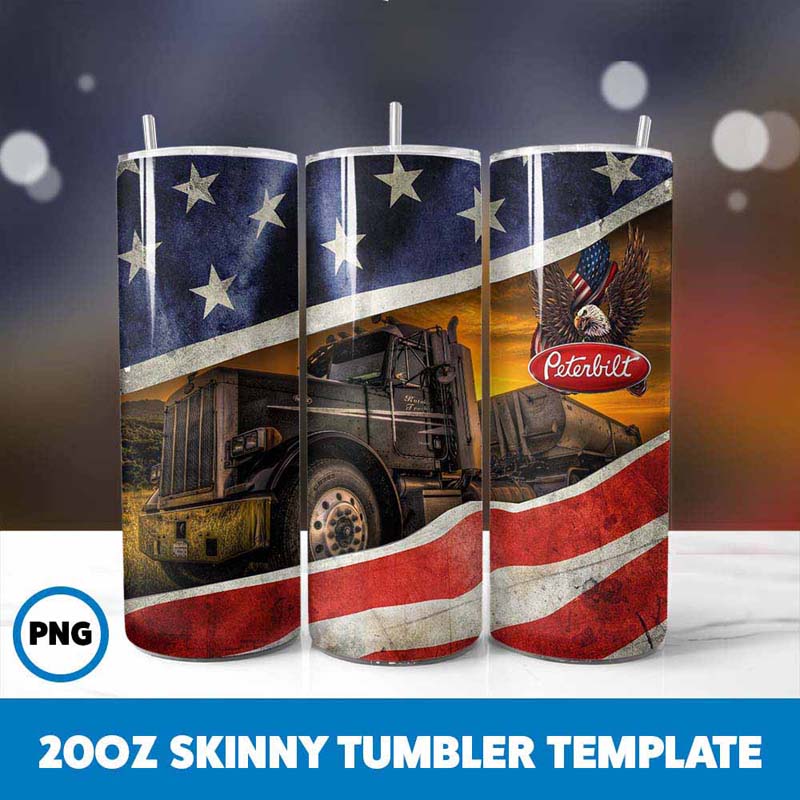 American Flag Peterbilt
Tumbler Wrap