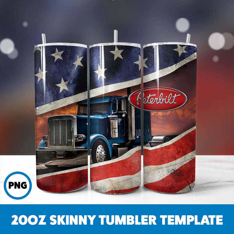 American Flag Peterbilt Truck
Tumbler Wrap