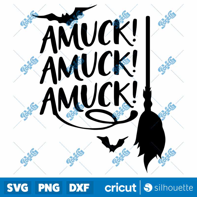 Amuck Amuck Amuck Broom
  Halloween Halloween SVG