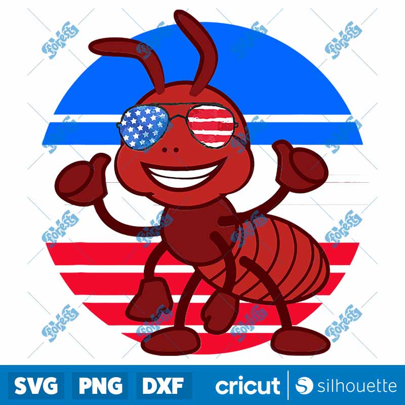 Ant Patriotic Ant Lover
  American Usa Flag PNG