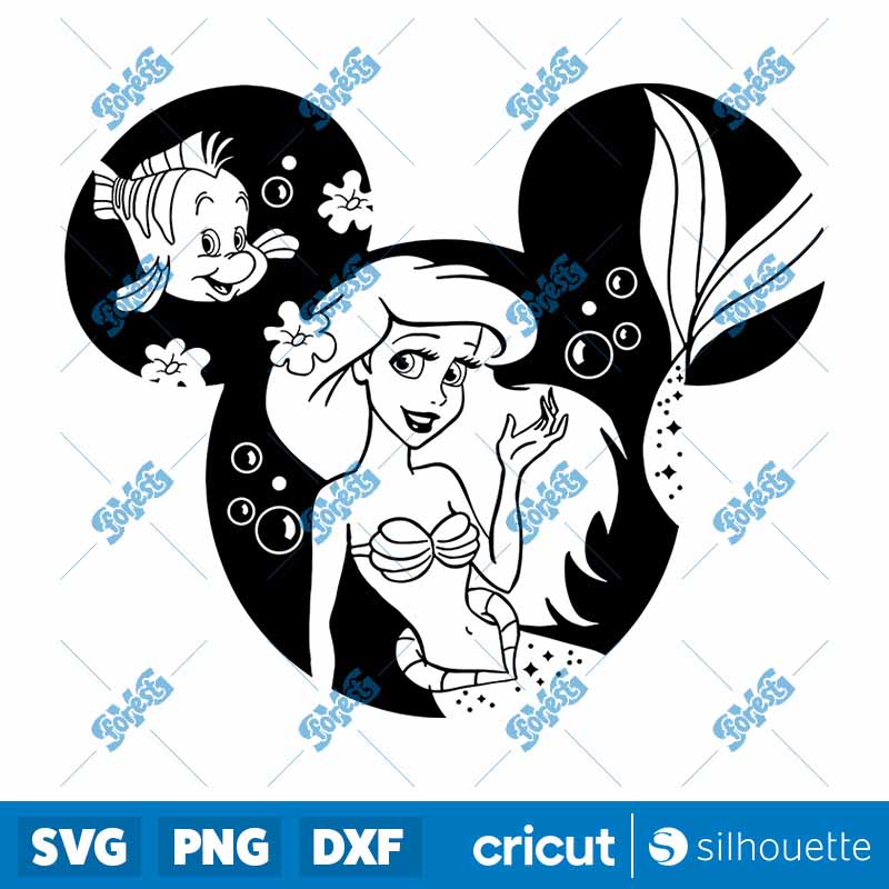 Ariel Princess SVG