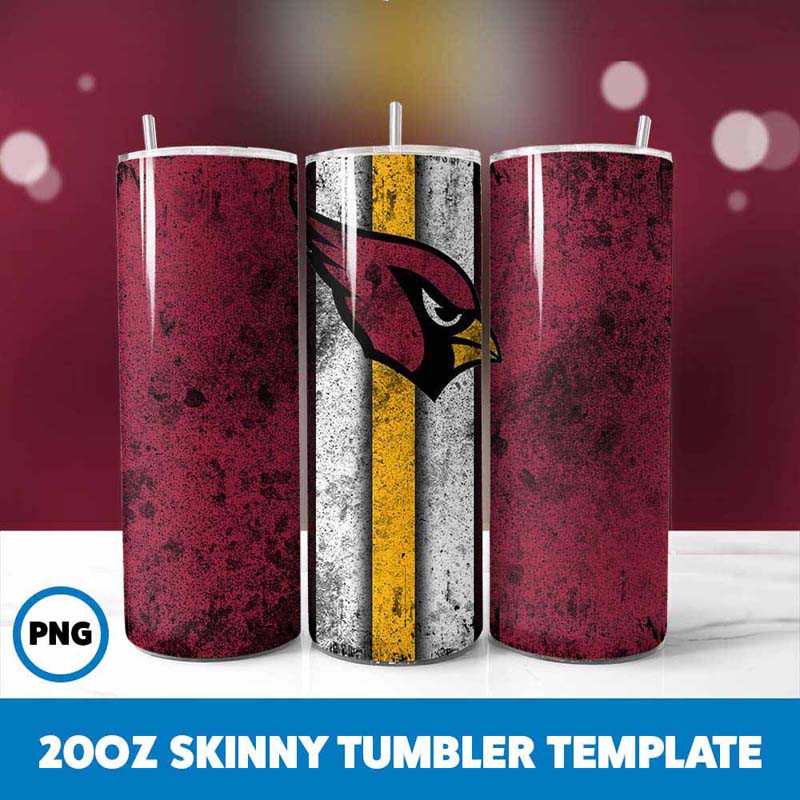 Arizona Cardinals Grunge
  Tumbler Wrap