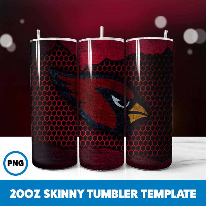 Arizona Cardinals Multi
  Designs Tumblers Tumbler Wrap