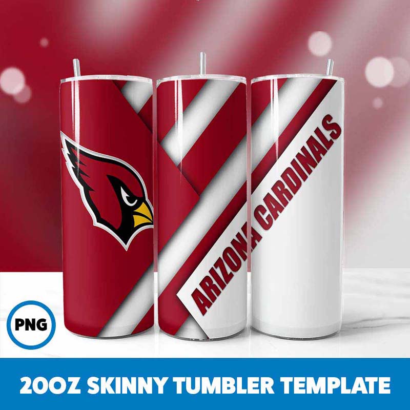 Arizona Cardinals Multi
  Designs Tumblers Tumbler Wrap