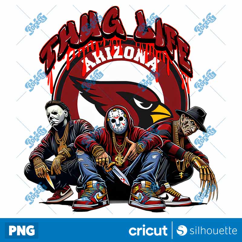 Arizona Cardinals Thug Life
  Horror NFL Football PNG