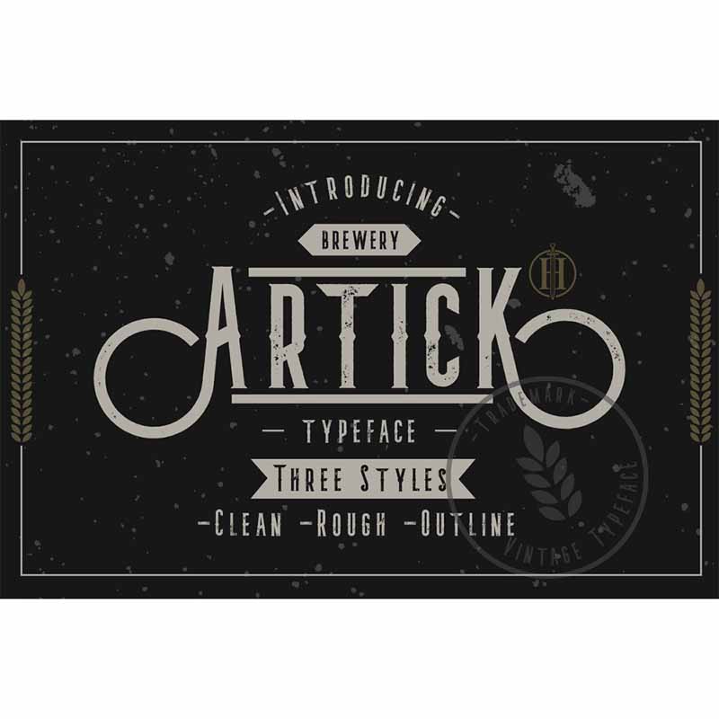 Artick Typeface Font