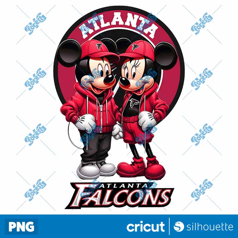 Atlanta Falcons Mickey Minnie
  NFL PNG