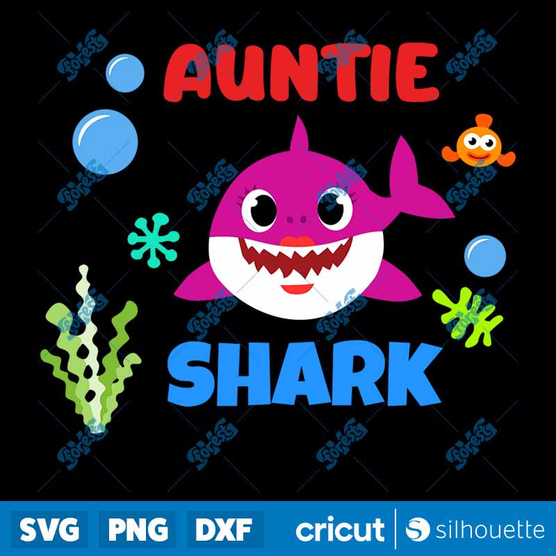 Auntie Shark SVG