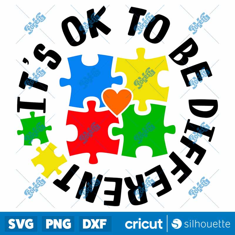 AutI'm Awareness Fabric Panel
Its Ok To Be Different Jigsaw PNG