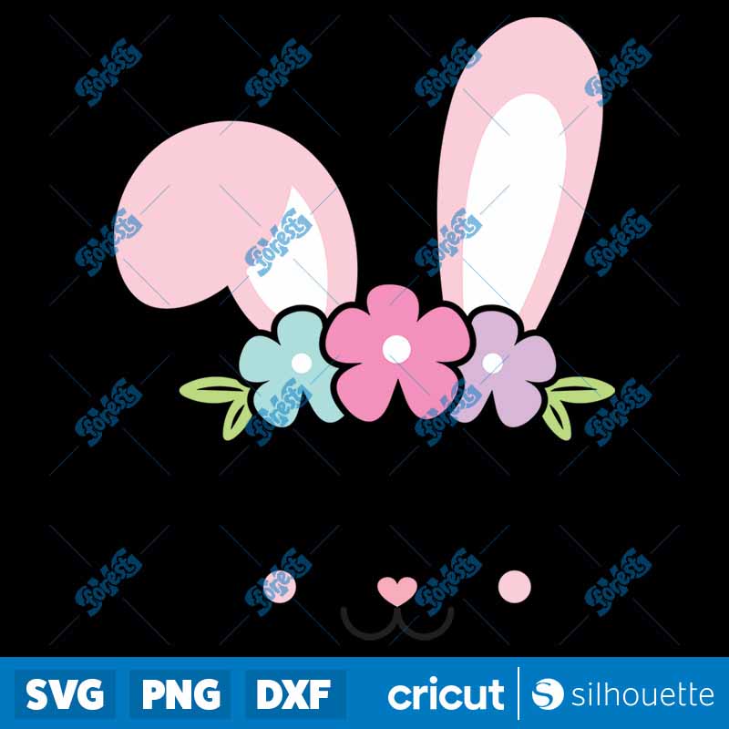 Baby Bunny Peta Crown SVG