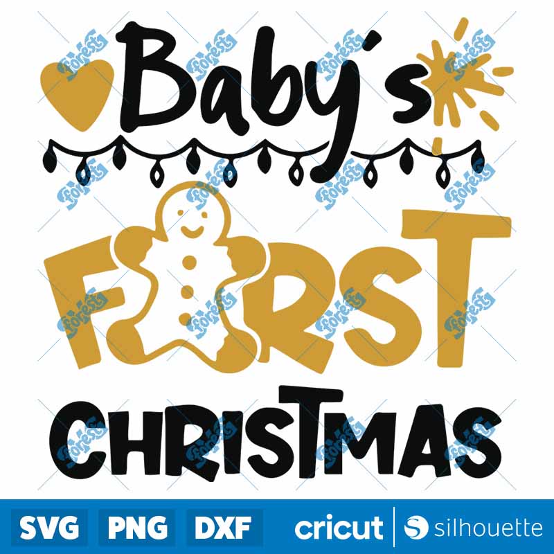 Baby Christmas First SVG