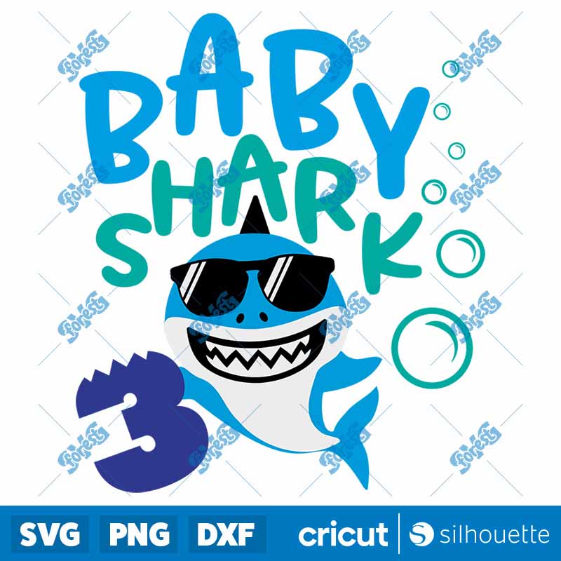 Baby Shark Three SVG