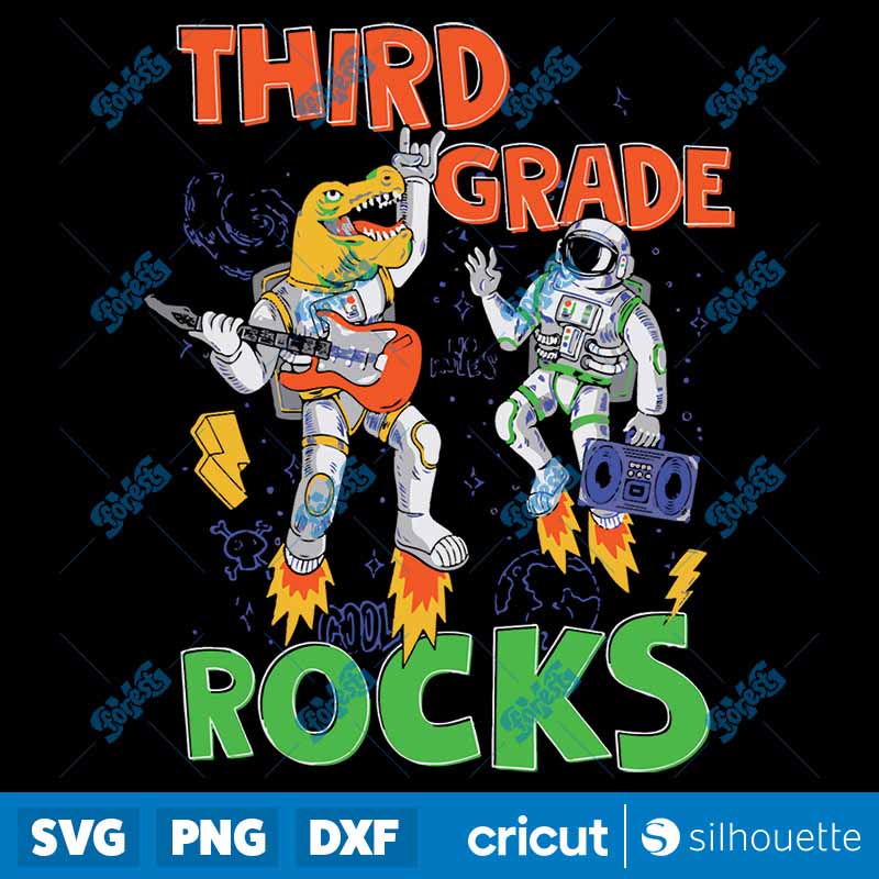 Back To School 3rd Grade Rocks
Funny First Day Of School SVG