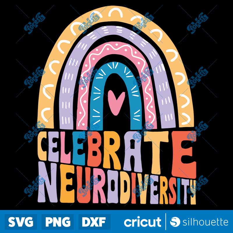 Back To School Celebrate
Neurodiversity Rainbow AutI'm Neurodiverse Minds SVG