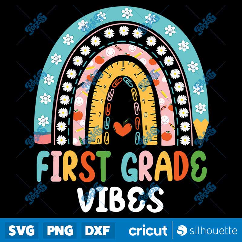 Back To School First Grade
Vibes Teachers Students SVG