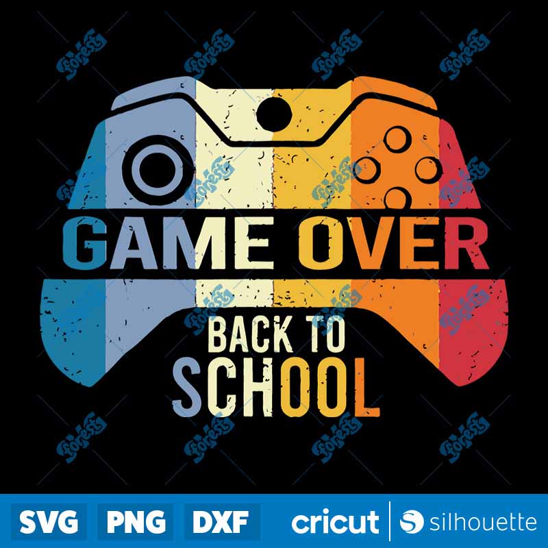 Back To School Funny Game Over
Teachers Students SVG