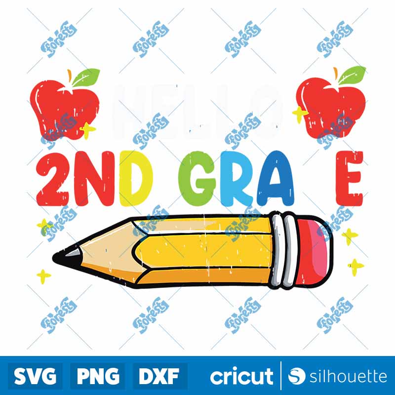 Back To School Hello 2nd Grade
Vintage Pencil Girl SVG