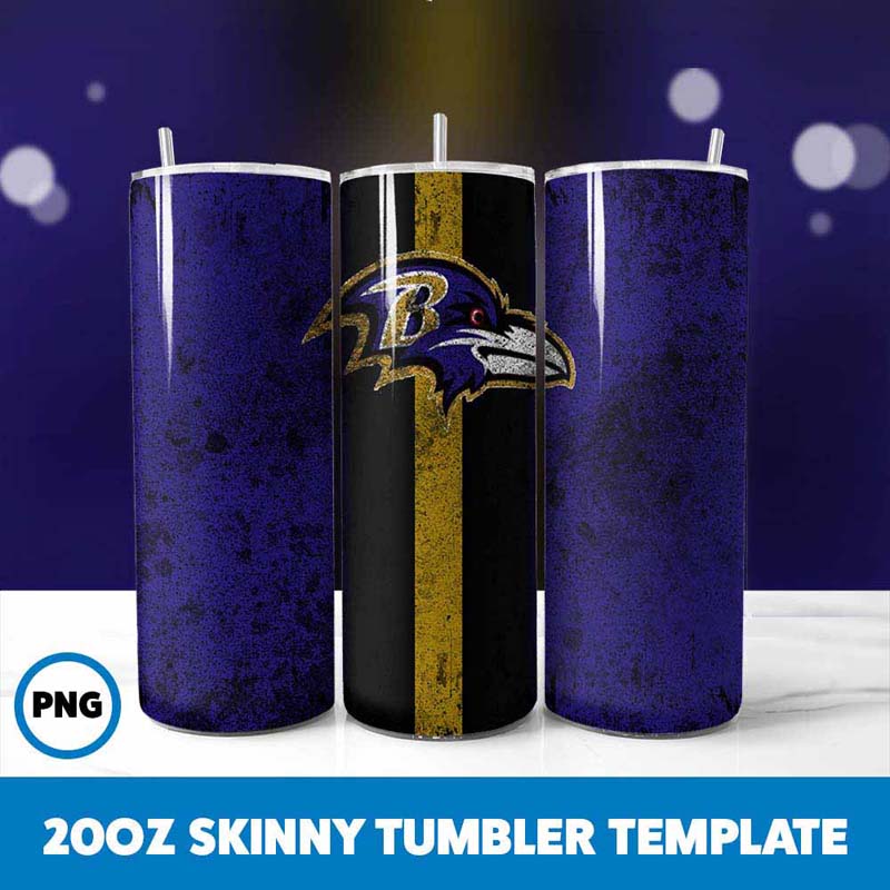 Baltimore Ravens Grunge
  Tumbler Wrap