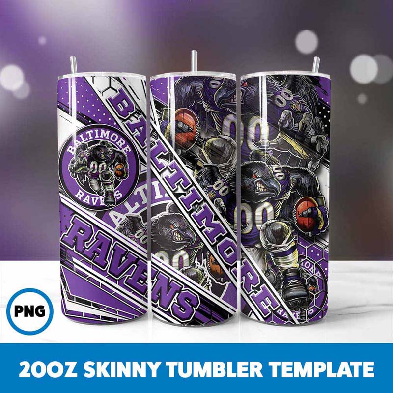 Baltimore Ravens Mascot
  Tumbler Wrap