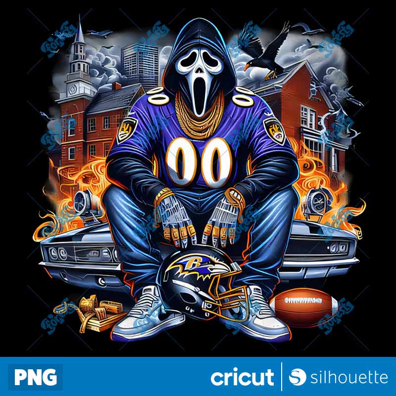 Baltimore Ravens Movie Ghost
  Car NFL PNG