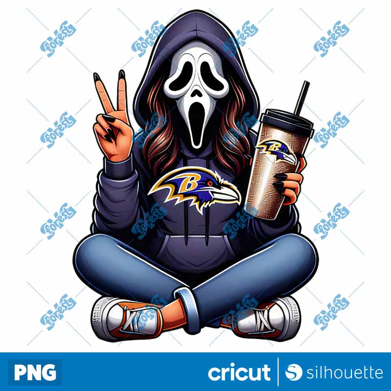 Baltimore Ravens Movie Ghost
  Girl Football PNG