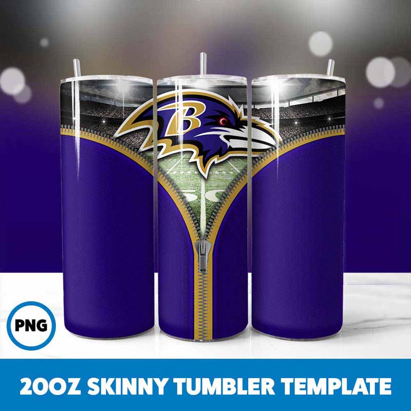 Baltimore Ravens Zipper
  Tumbler Wrap