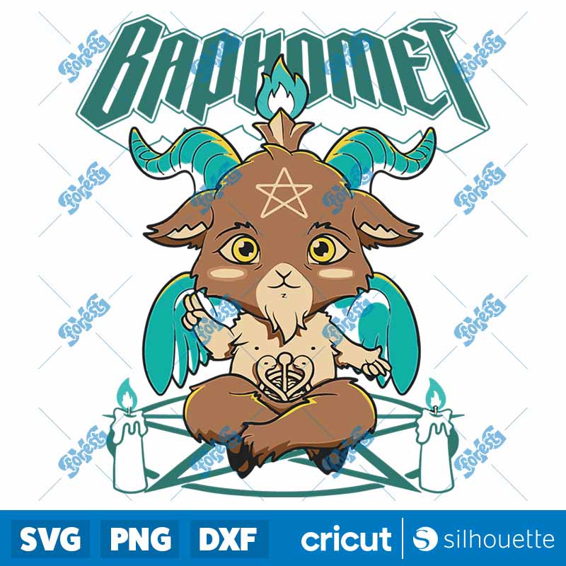 Baphomet Pentagram Esoteric
Cute Satanic Goat Occult SVG