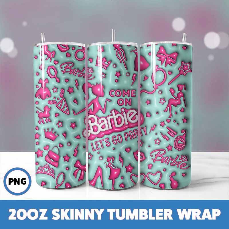 Barbie Tumbler Wrap