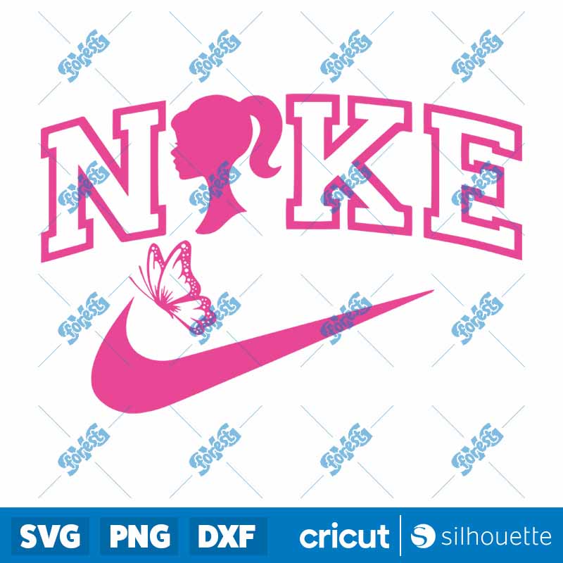 Barbie Nike Logo SVG