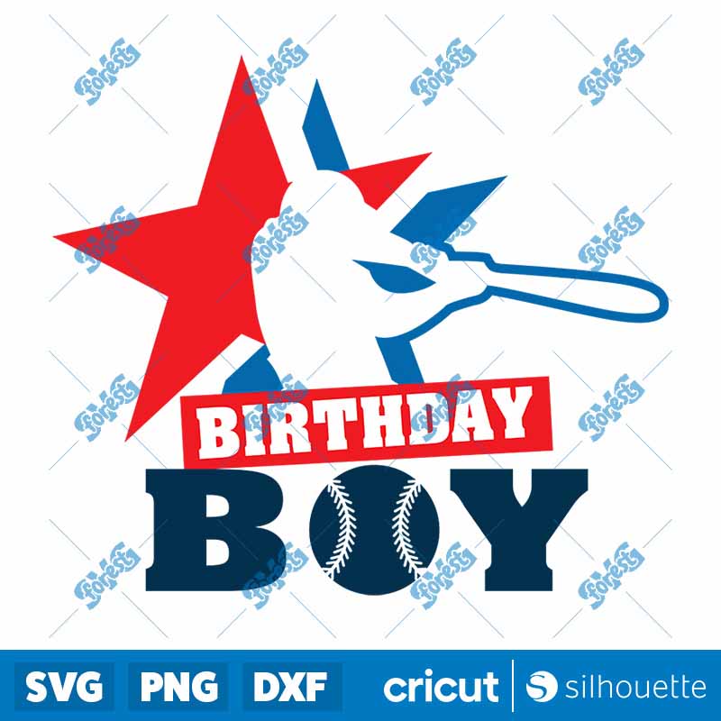 Baseball Birthday Boy SVG