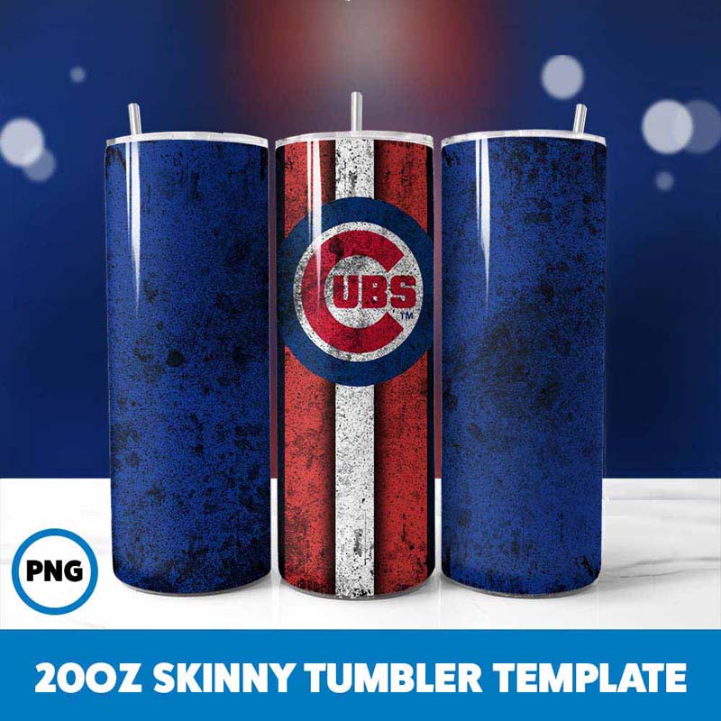 Baseball Cubs Grunge Tumbler
  Wrap