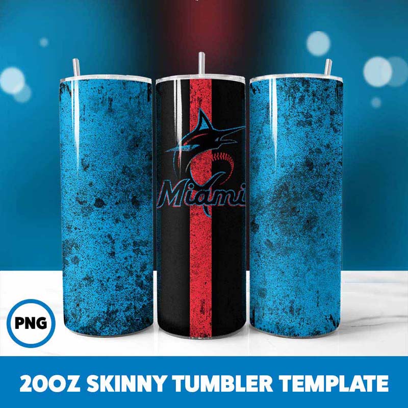 Baseball Marlins Grunge
Tumbler Wrap