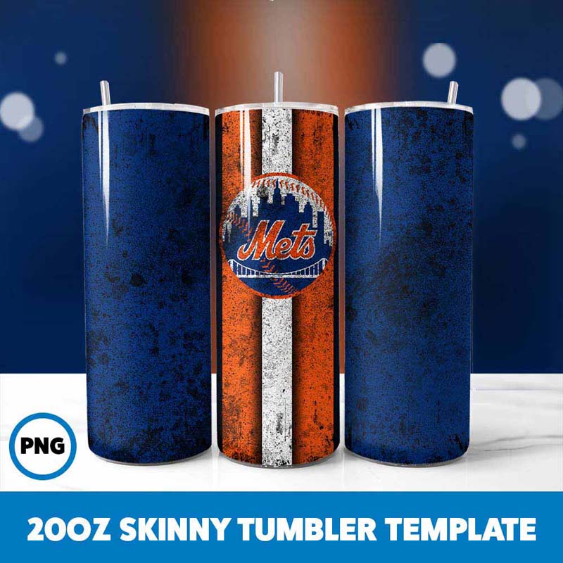 Baseball Mets Grunge Tumbler
Wrap