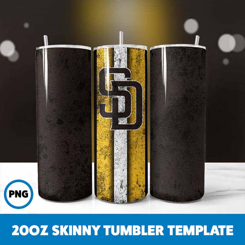 Baseball Padres Grunge Tumbler
Wrap