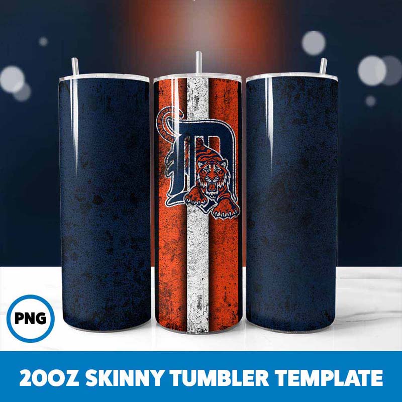 Baseball Tigers Grunge Tumbler
Wrap